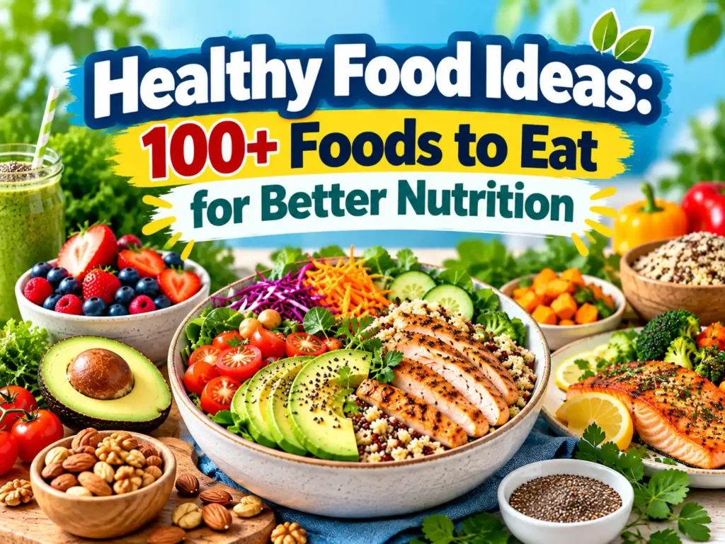 Healthy Food Ideas: 100+ Foods to Eat for Better Nutrition