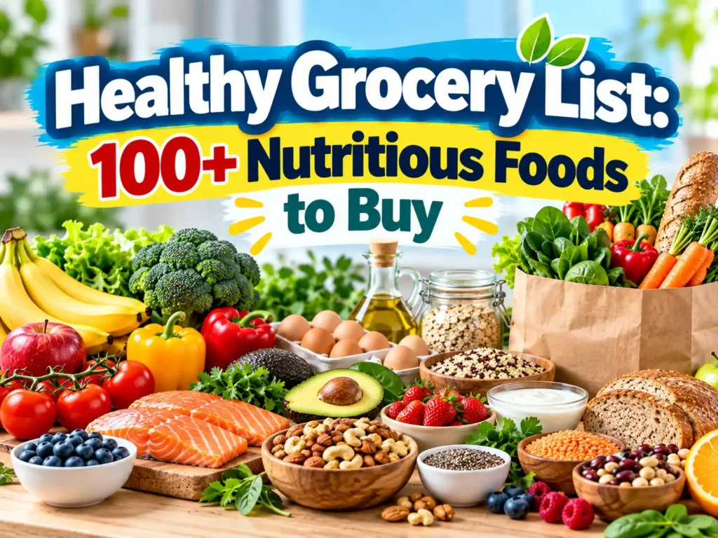 Healthy Grocery List: 100+ Nutritious Foods to Buy